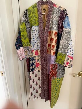 Art studio company size L Patchwork Kimono Jacket - Multicolor